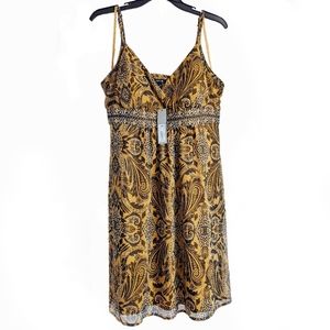 NWT Apt. 9 Yellow Oaxaca Strappy Dress Size Large